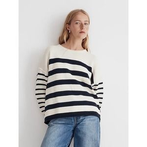 Madewell Conway Pullover Striped Sweater Size S NWT